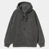 Carhartt WIP Sweats>Hooded Vista Jacket Graphite