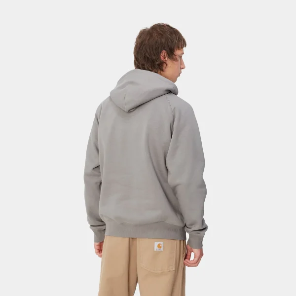 Carhartt WIP Sweats>Hooded Yute Sweat Misty Grey