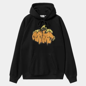 Carhartt WIP Sweats>Hooded Yute Sweat Black