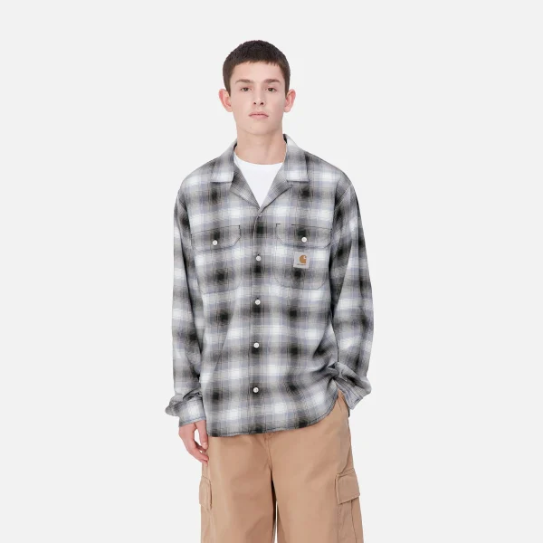 Carhartt WIP Hemden>L/S Blanchard Shirt Blanchard Check, Charm Blue