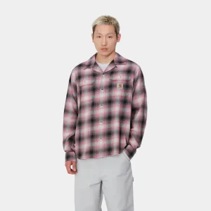 Carhartt WIP Hemden>L/S Blanchard Shirt Blanchard Check, Charm Pink