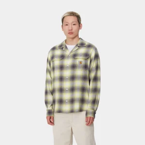 Carhartt WIP Hemden>L/S Blanchard Shirt Blanchard Check, Arctic Lime