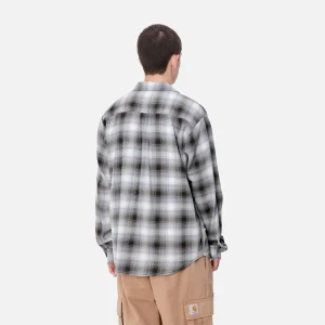 Carhartt WIP Hemden>L/S Blanchard Shirt Blanchard Check, Charm Blue