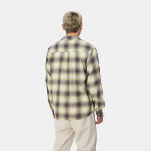 Carhartt WIP Hemden>L/S Blanchard Shirt Blanchard Check, Arctic Lime