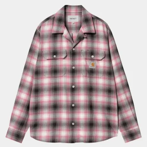 Carhartt WIP Hemden>L/S Blanchard Shirt Blanchard Check, Charm Pink