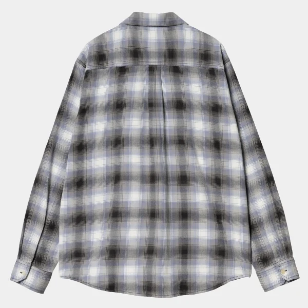 Carhartt WIP Hemden>L/S Blanchard Shirt Blanchard Check, Charm Blue