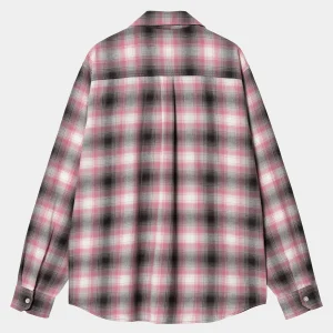 Carhartt WIP Hemden>L/S Blanchard Shirt Blanchard Check, Charm Pink