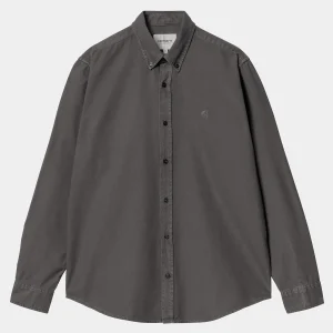 Carhartt WIP Hemden>L/S Bolton Shirt Graphite