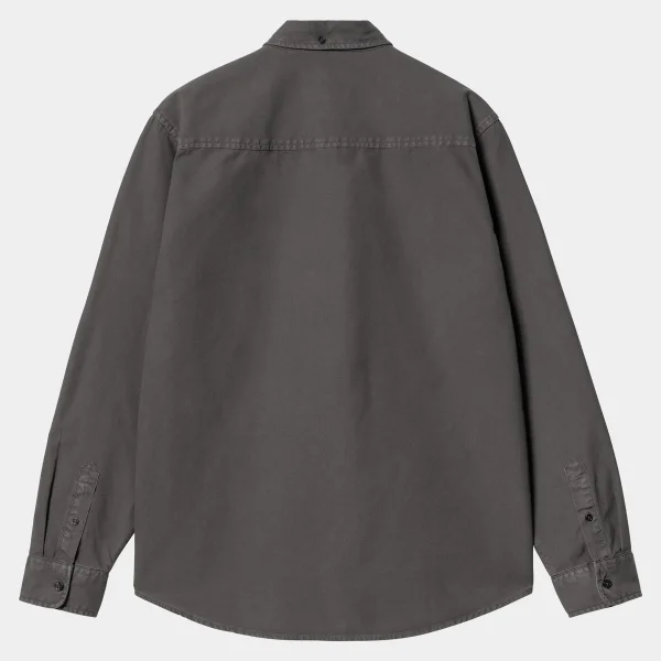 Carhartt WIP Hemden>L/S Bolton Shirt Graphite