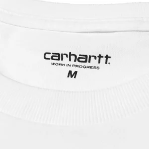 Carhartt WIP T-Shirts & Polos>L/S Chase T-Shirt White / Gold