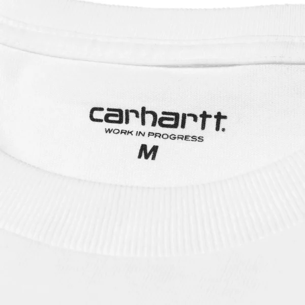 Carhartt WIP T-Shirts & Polos>L/S Chase T-Shirt White / Gold