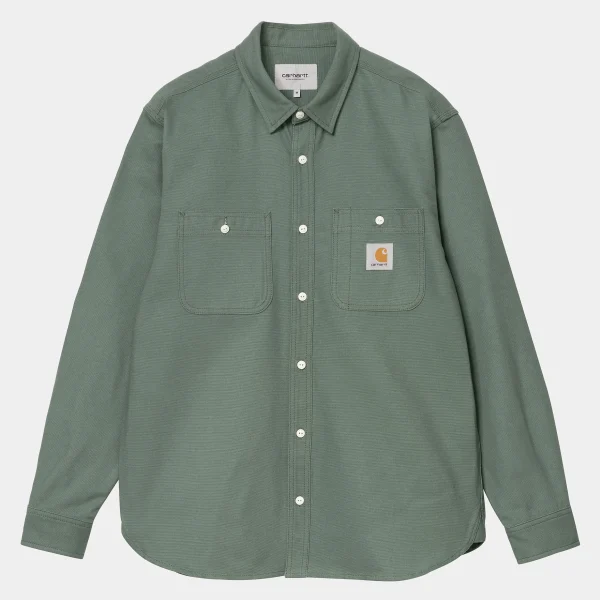 Carhartt WIP Hemden>L/S Clink Shirt Duck Green