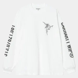 Carhartt WIP T-Shirts & Polos>L/S Coordinate T-Shirt White