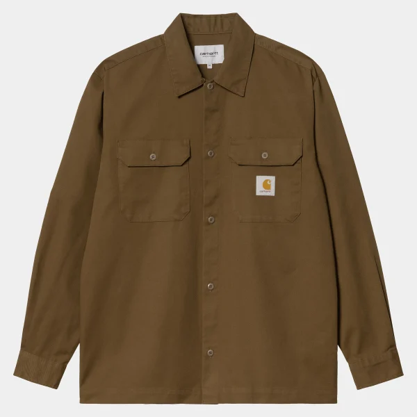 Carhartt WIP Hemden>L/S Craft Shirt Chocolate