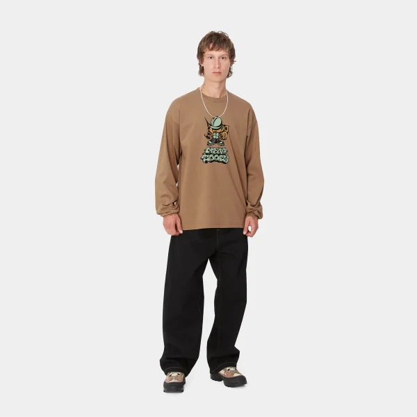 Carhartt WIP T-Shirts & Polos>L/S Drill Boy T-Shirt Peanut