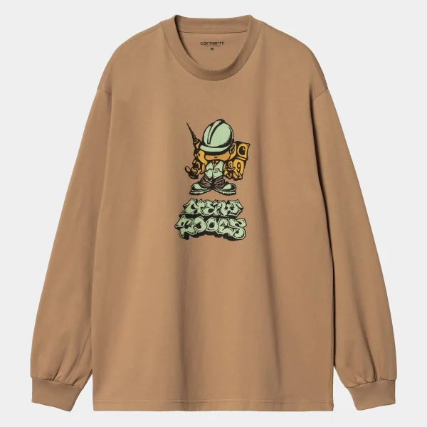 Carhartt WIP T-Shirts & Polos>L/S Drill Boy T-Shirt Peanut