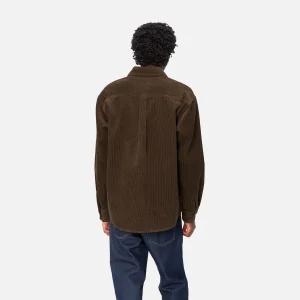 Carhartt WIP Hemden>L/S Flint Shirt Chocolate