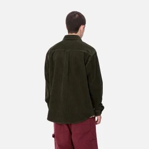 Carhartt WIP Hemden>L/S Flint Shirt Office Green