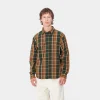 Carhartt WIP Hemden>L/S Hobart Shirt Hobart Check, Sycamore Tree