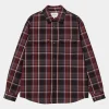 Carhartt WIP Hemden>L/S Hobart Shirt Hobart Check, Black