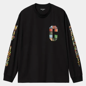 Carhartt WIP T-Shirts & Polos>L/S Machine 89 T-Shirt Black