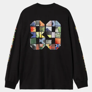 Carhartt WIP T-Shirts & Polos>L/S Machine 89 T-Shirt Black