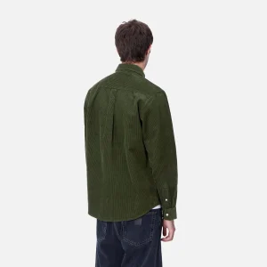 Carhartt WIP Hemden>L/S Madison Cord Shirt Tarragon / Wax