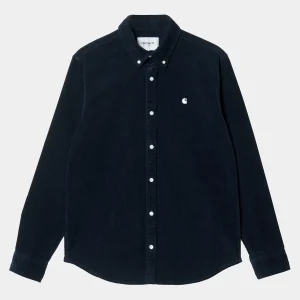 Carhartt WIP Hemden>L/S Madison Cord Shirt Dark Navy / Wax