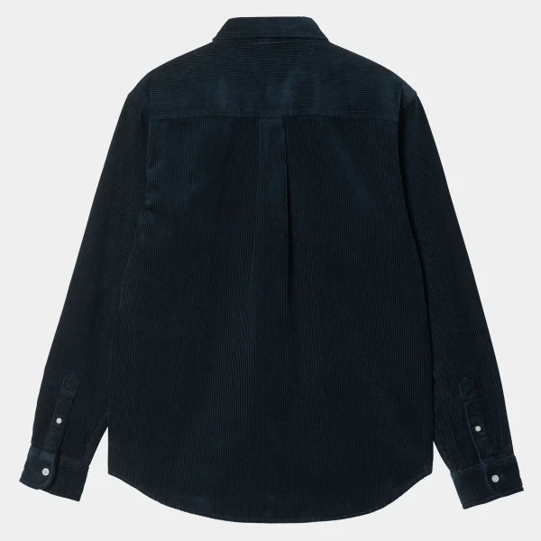 Carhartt WIP Hemden>L/S Madison Cord Shirt Dark Navy / Wax