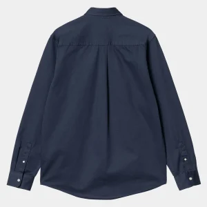 Carhartt WIP Hemden>L/S Madison Shirt Air Force Blue / Wax