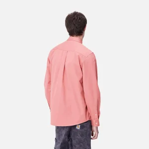 Carhartt WIP Hemden>L/S Madison Shirt Dusty Rose / Wax