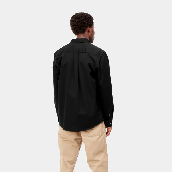 Carhartt WIP Hemden>L/S Madison Shirt Black / Wax