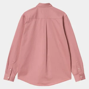 Carhartt WIP Hemden>L/S Madison Shirt Dusty Rose / Wax