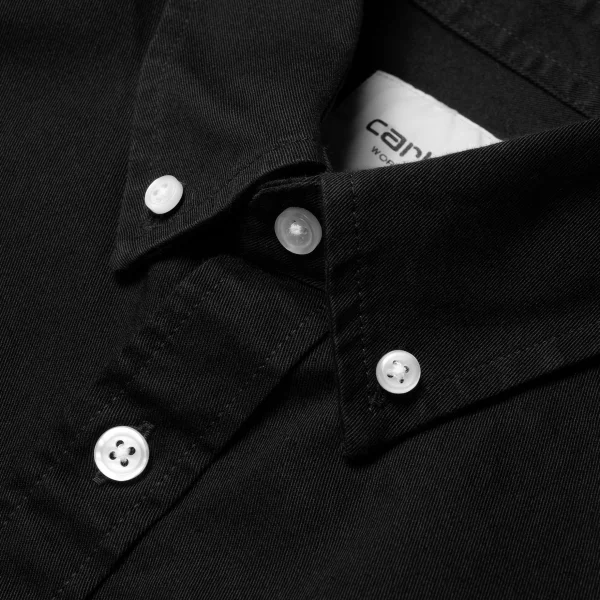 Carhartt WIP Hemden>L/S Madison Shirt Black / Wax