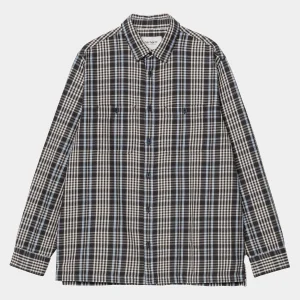 Carhartt WIP Hemden>L/S Mandlik Shirt Mandlik Check, Dark Navy