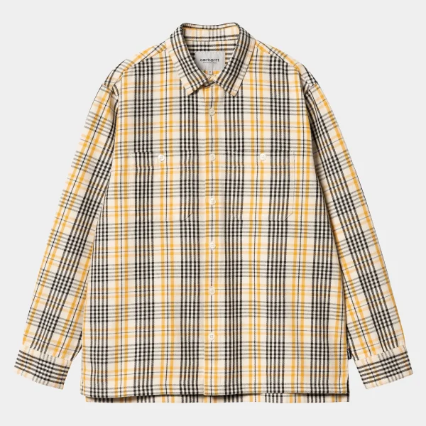 Carhartt WIP Hemden>L/S Mandlik Shirt Mandlik Check, Natural