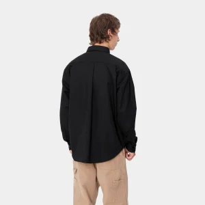 Carhartt WIP Hemden>L/S Module Script Shirt Black / White