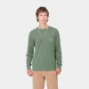 Carhartt WIP T-Shirts & Polos>L/S Pocket T-Shirt Duck Green