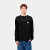 Carhartt WIP T-Shirts & Polos>L/S Pocket T-Shirt Black