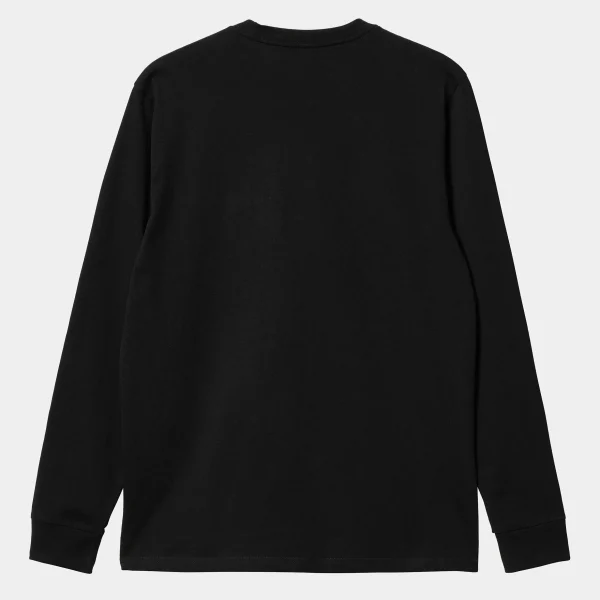 Carhartt WIP T-Shirts & Polos>L/S Pocket T-Shirt Black