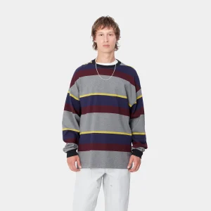 Carhartt WIP T-Shirts & Polos>L/S Sundling T-Shirt Sundling Stripe, Aura