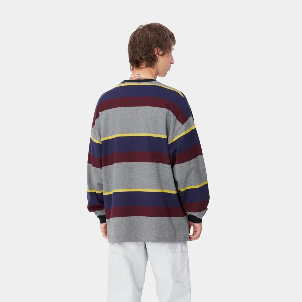 Carhartt WIP T-Shirts & Polos>L/S Sundling T-Shirt Sundling Stripe, Aura