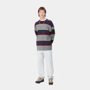 Carhartt WIP T-Shirts & Polos>L/S Sundling T-Shirt Sundling Stripe, Aura