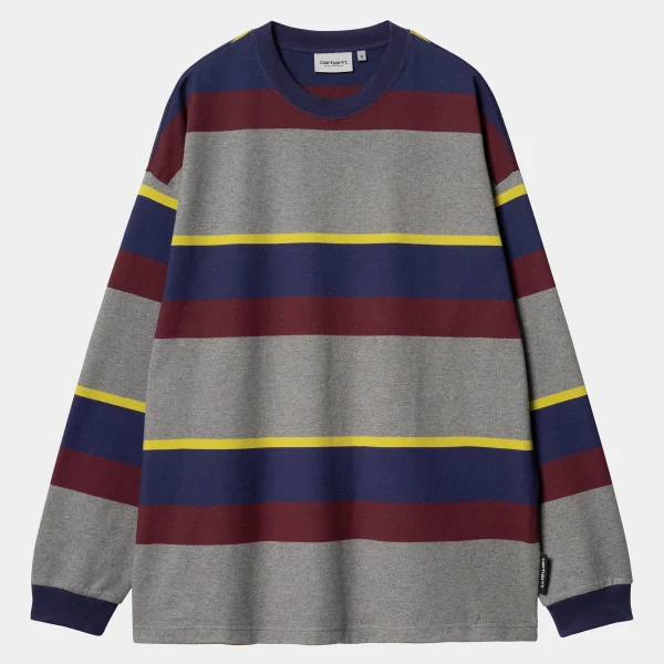 Carhartt WIP T-Shirts & Polos>L/S Sundling T-Shirt Sundling Stripe, Aura