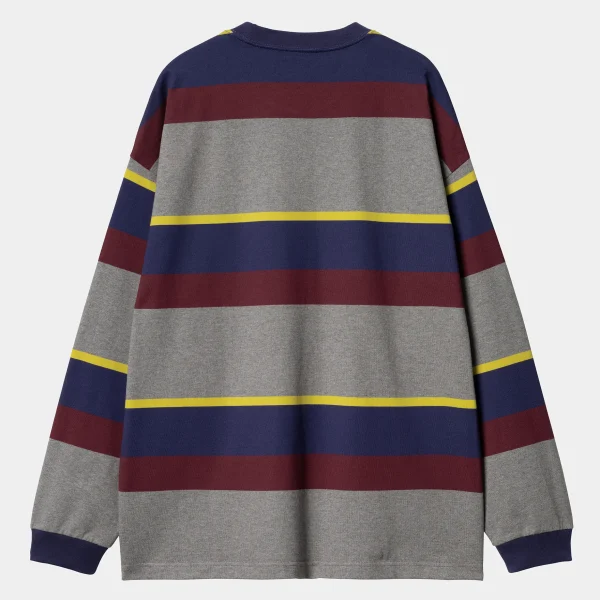 Carhartt WIP T-Shirts & Polos>L/S Sundling T-Shirt Sundling Stripe, Aura