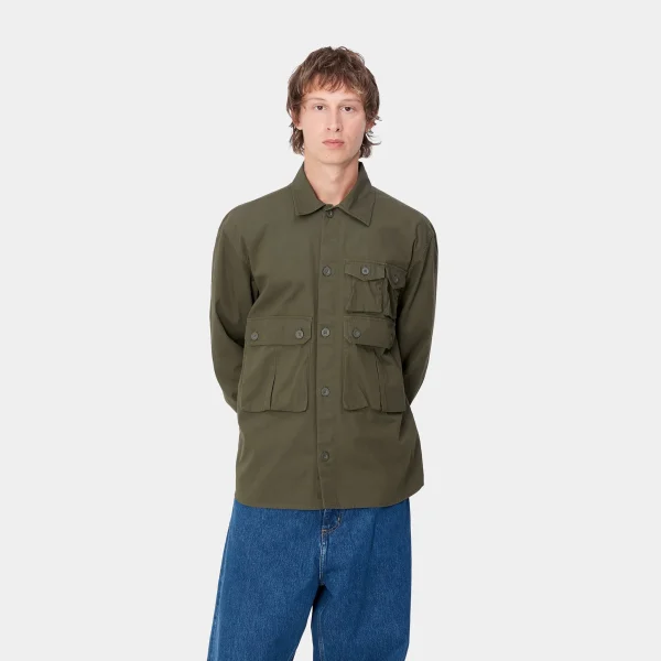 Carhartt WIP Hemden>L/S Tracker Shirt Office Green