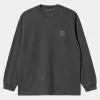 Carhartt WIP T-Shirts & Polos>L/S Vista T-Shirt Graphite