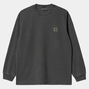 Carhartt WIP T-Shirts & Polos>L/S Vista T-Shirt Graphite