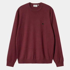 Carhartt WIP Strick>Madison Sweater Malbec / Black