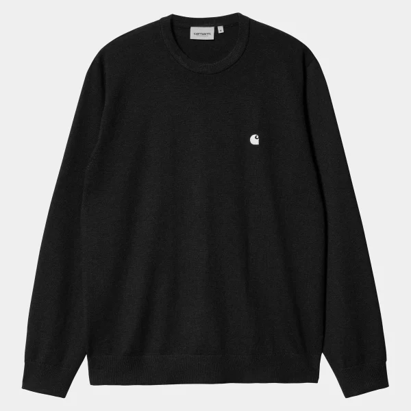 Carhartt WIP Strick>Madison Sweater Black / Wax